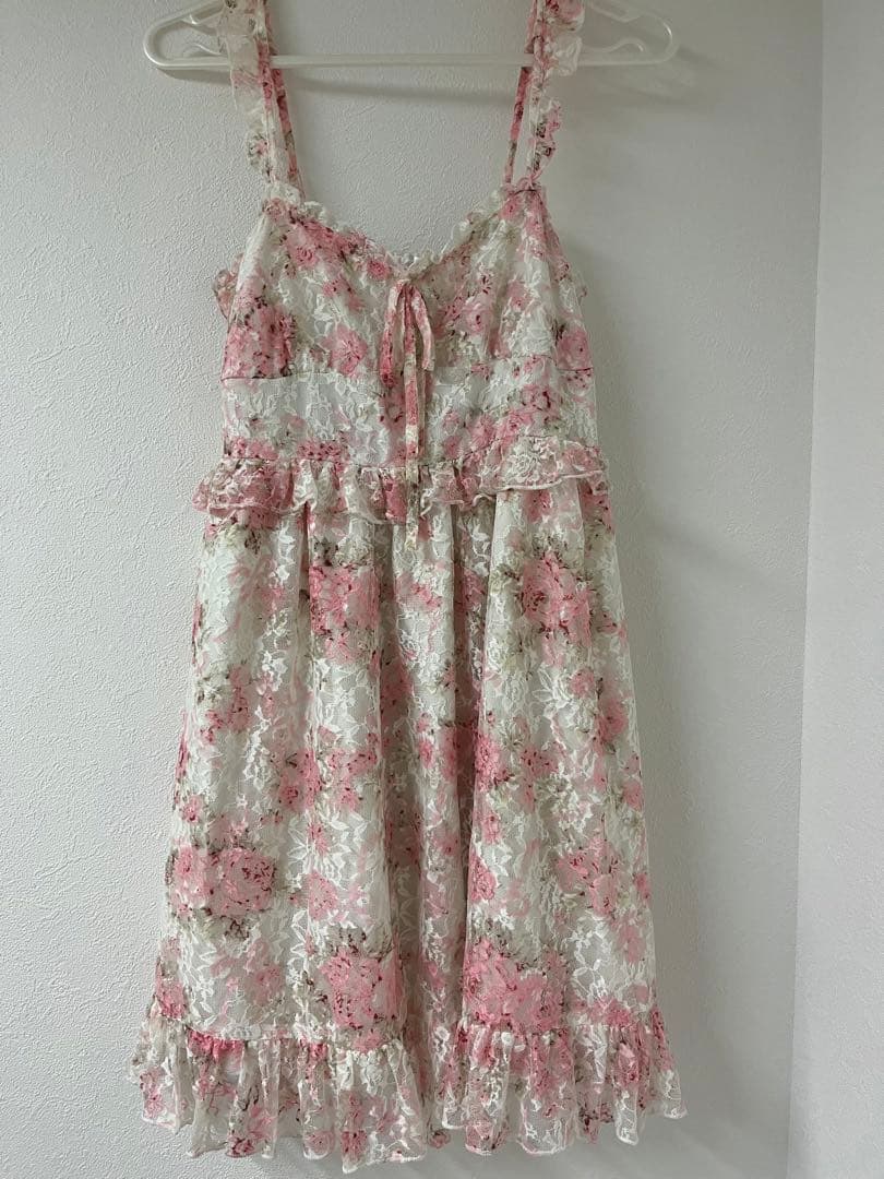 限定お値下げ！！美品 LIZLISA リズリサ ワンピース ミニ 花柄 ピンク