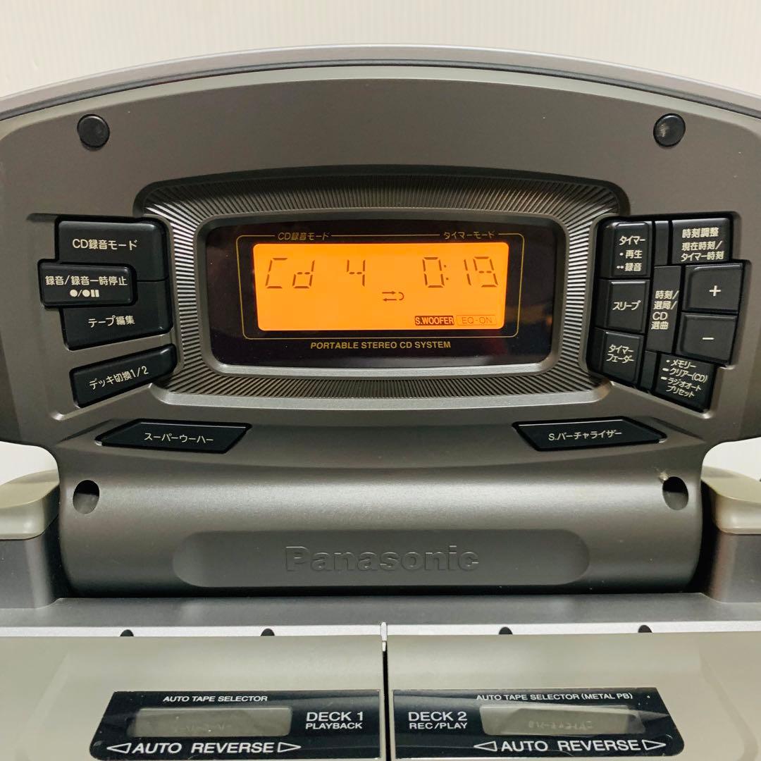 パナソニック コブラトップ RXーED707 CDラジカセ リモコン付き - メルカリ