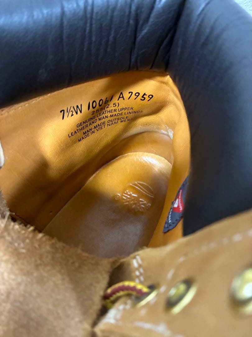 ティンバーランド イエローブーツ 10061 ウォータープルーフ　25.5cm