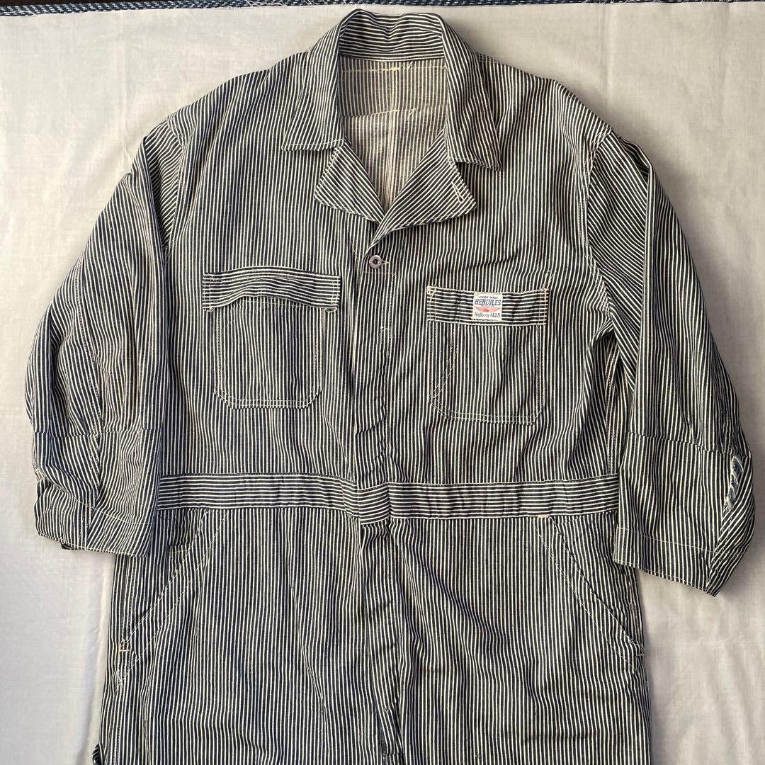 50s Hercules オールインワン つなぎ ヘラクレス ヒッコリー 50s Hercules オールインワン つなぎ ヘラクレス ヒッコリー 50's