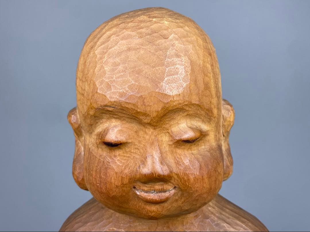 前島秀章 最上位希少作 太子 極上彫刻 置物 木彫り 仏像 資産家放出品