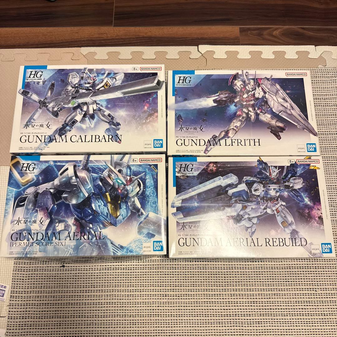 HG ガンプラ 水星の魔女5種セット + デカール - メルカリ