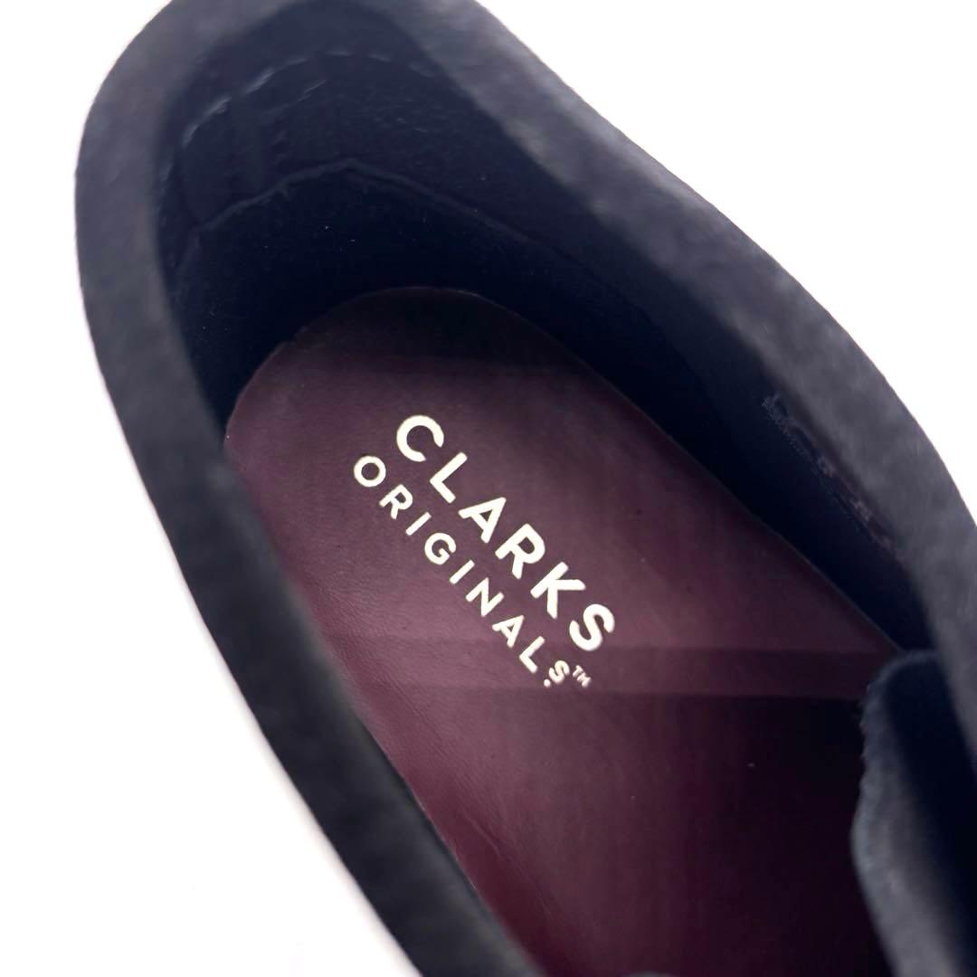 ✨新品✨クラークス　ワラビー　スエード　ブラック　27.5cm　替え紐　箱付き