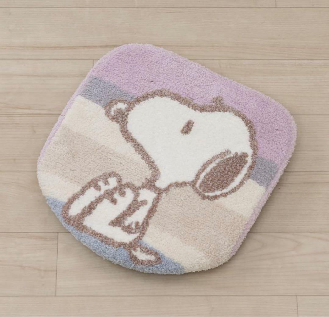 11日迄大特価 ピンク色 PEANUTS スヌーピー トイレマットセット 新品