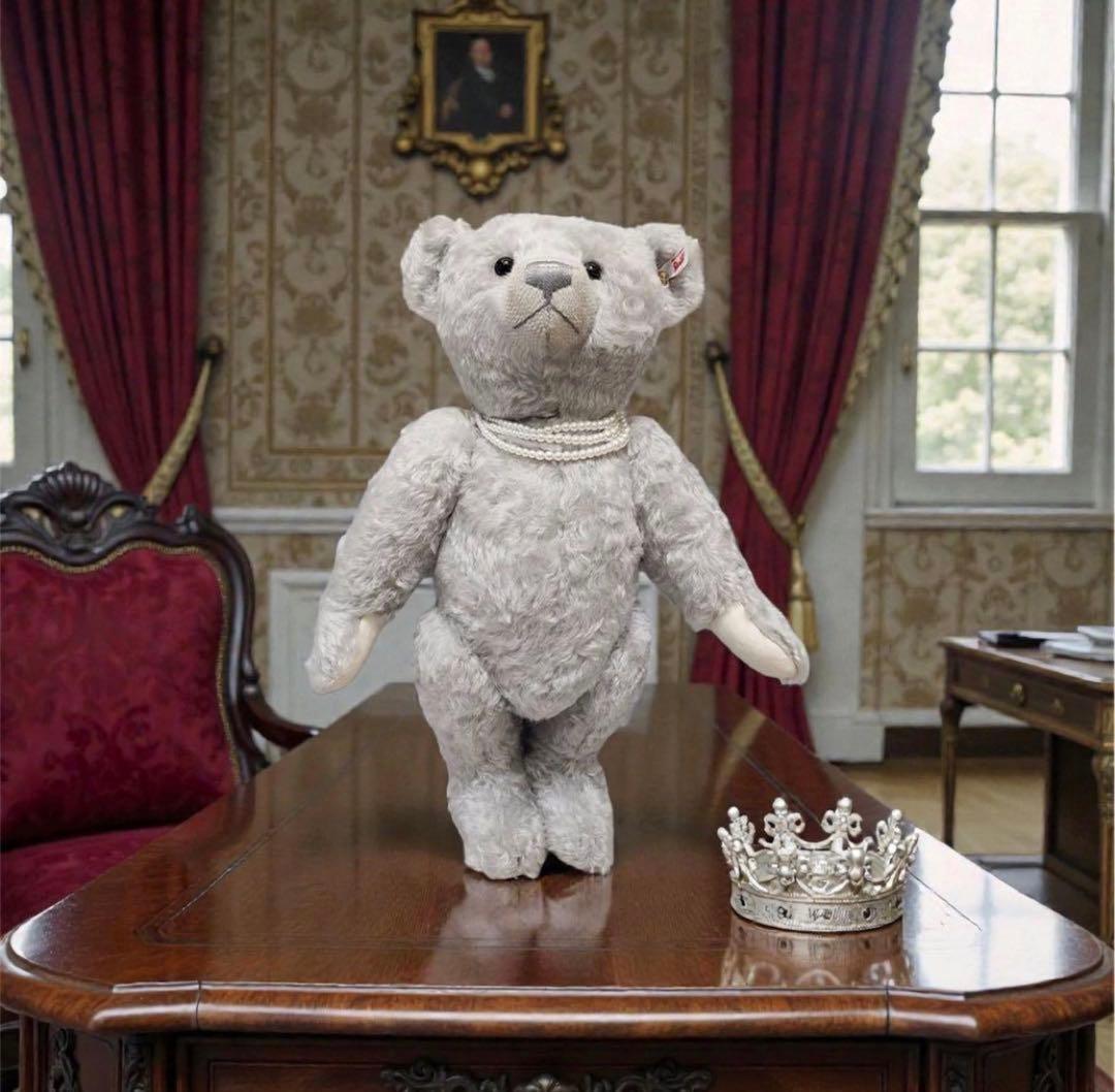 極美品】シュタイフ エリザベス女王 追悼限定 テディベア 箱付き