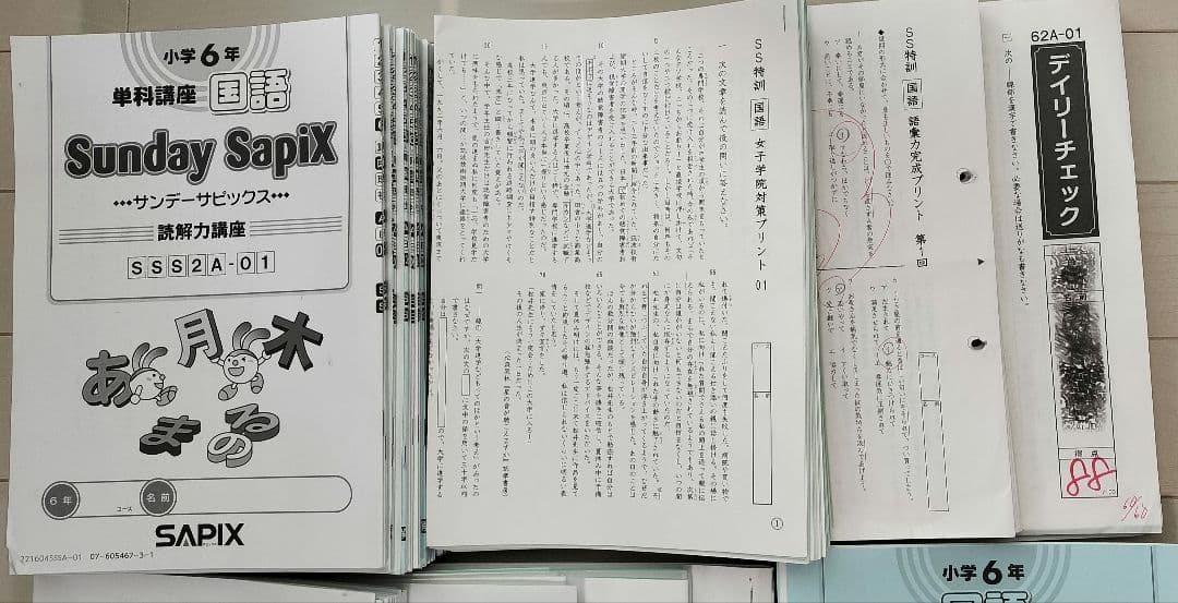 SAPIX6年国語テキストセット - メルカリ