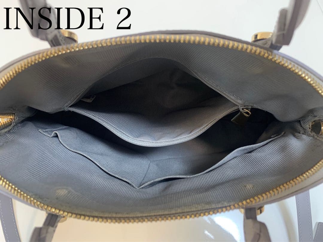 《美品・保存袋付》FURLAパイパーM グレージュハンドバッグ ショルダーバッグ