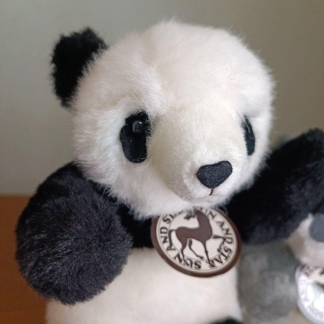 昭和レトロ サンアンドスター パンダ くま 当時物 ぬいぐるみ カラー