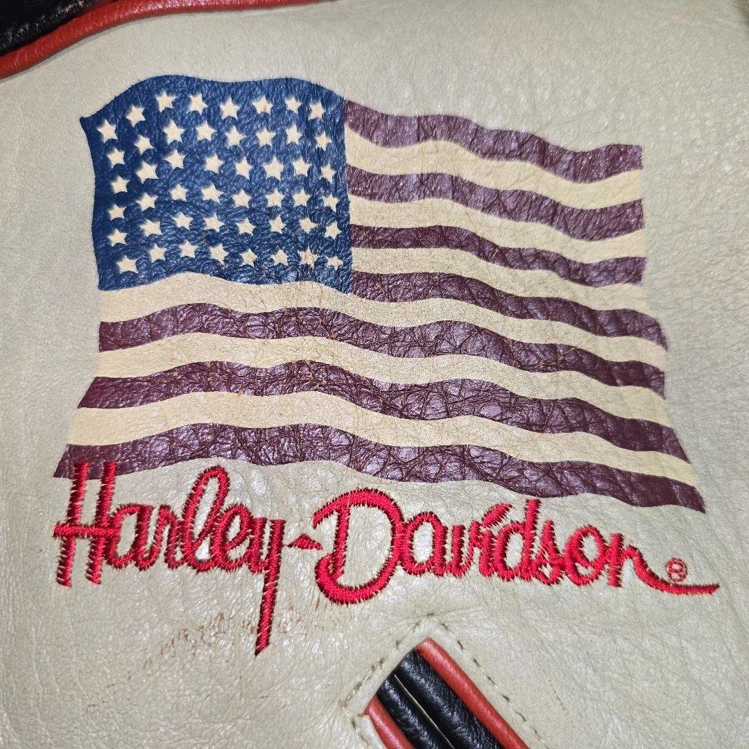 ら*き様 【Harley Davidson レザースタジャン スタッズ 】羊革 - メルカリ