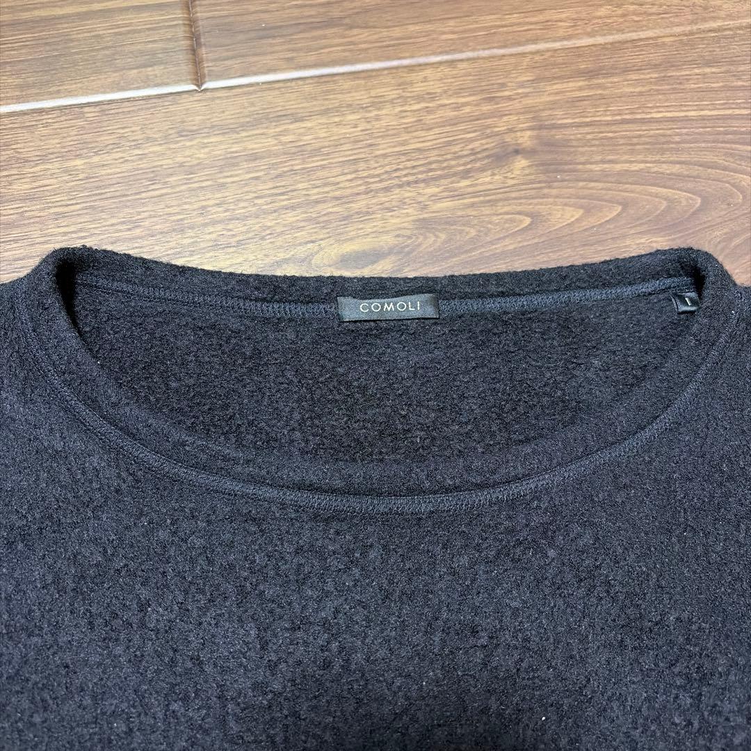 COMOLI 22AW シルクフリース 長袖クルー 希少サイズ1 - トップス一 番