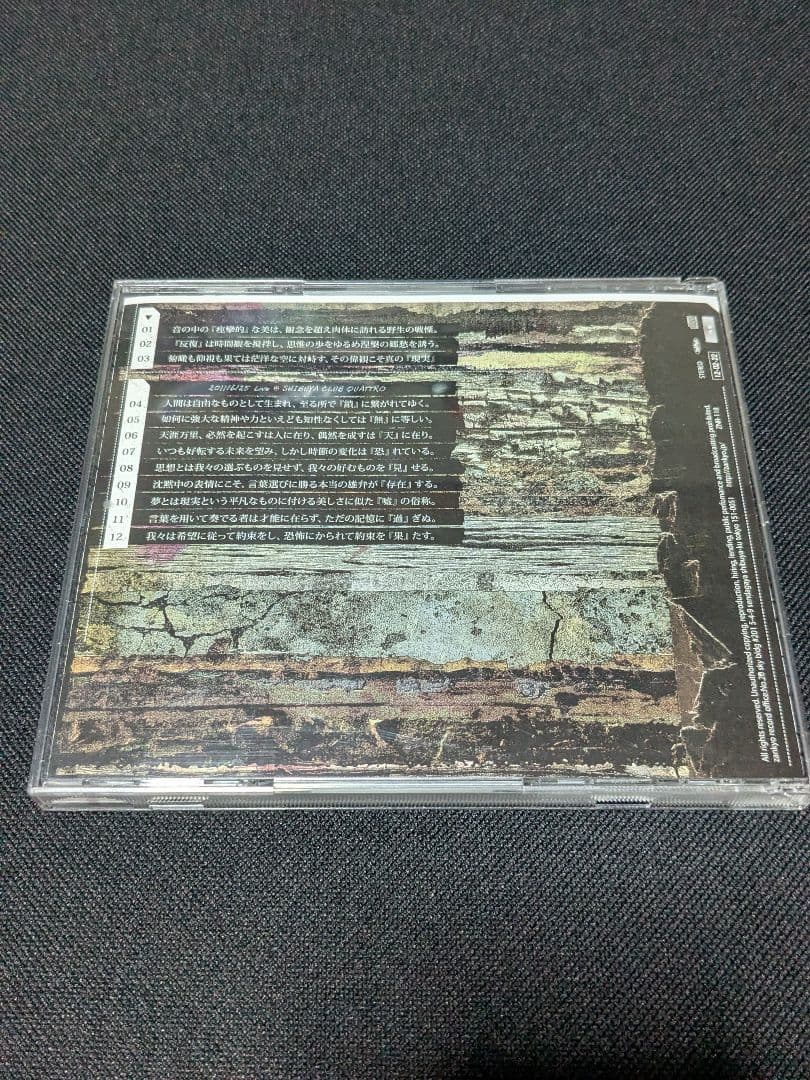 té　音の中の「痙攣的」な美は、観念を超え肉体に訪れる野生の戦慄。　テ