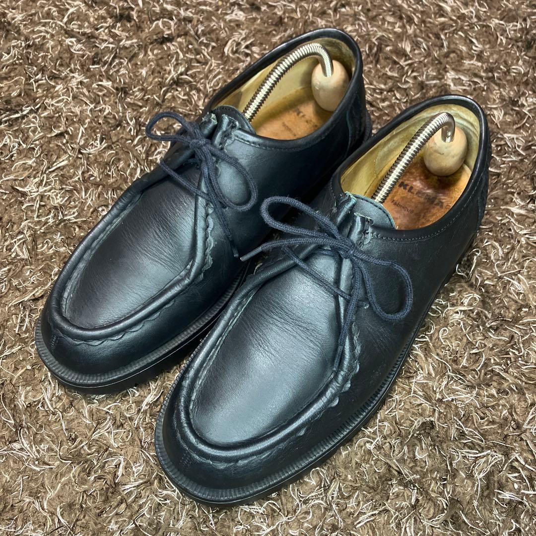 希少☆KLEMAN チロリアンシューズ レザー ブラック 41サイズ KLEMAN（クレマン） パドロール チロリアン レザーシューズ