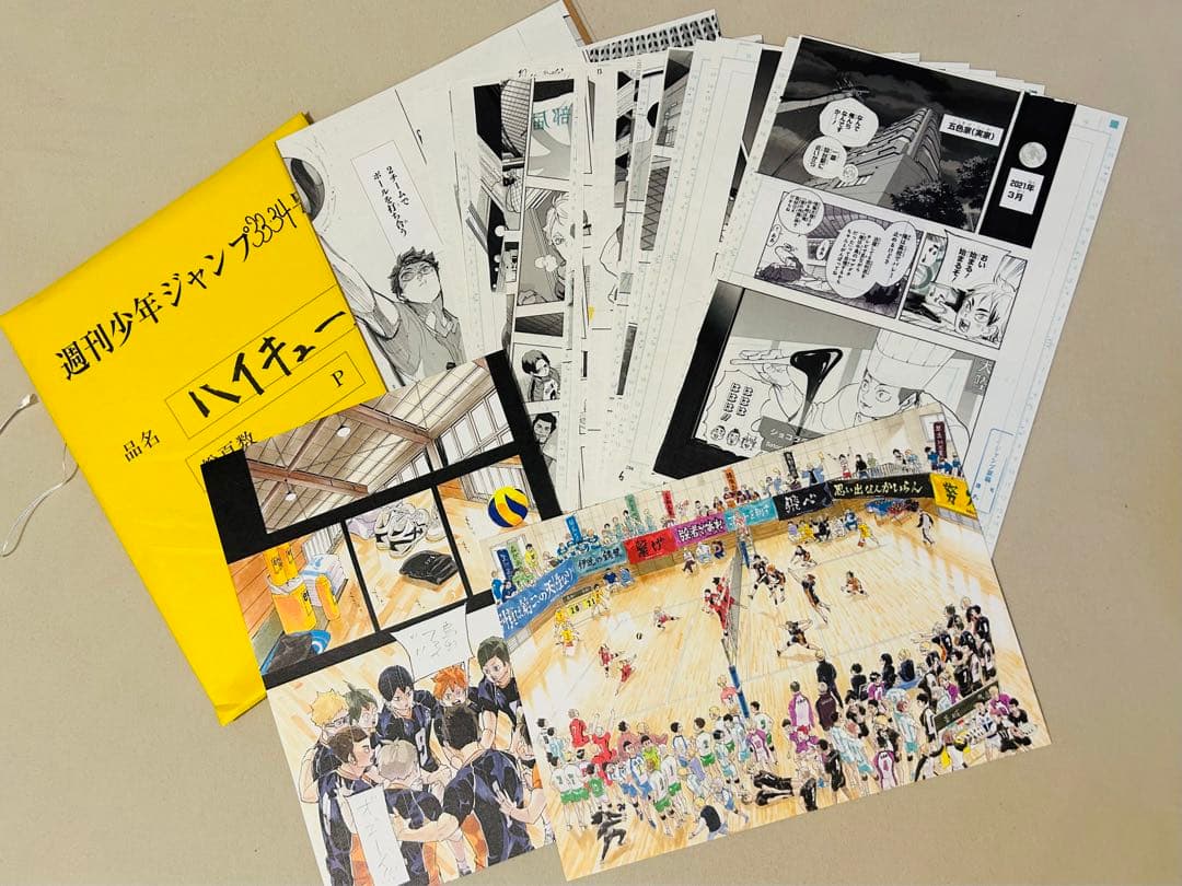 ハイキュー‼︎ 最終回／最終話／複製原画／最終回原稿 - メルカリ