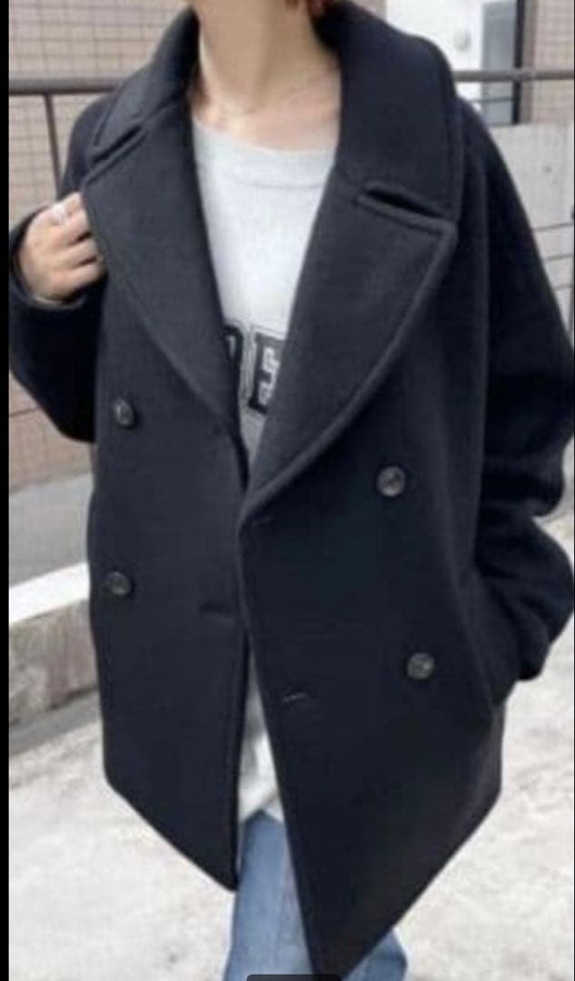 未使用 今季TICCAティッカ ピーコート ベイクルーズ ブラック2025製