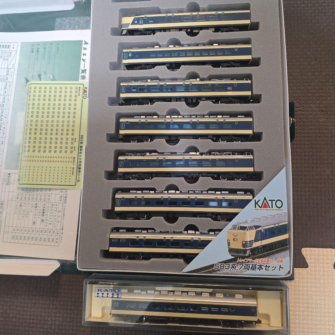 KATO Nゲージ 583系 特急型寝台電車 8両セット 583系 N1・N2編成「わくわくドリーム号」 が入線しました。 KATO 10