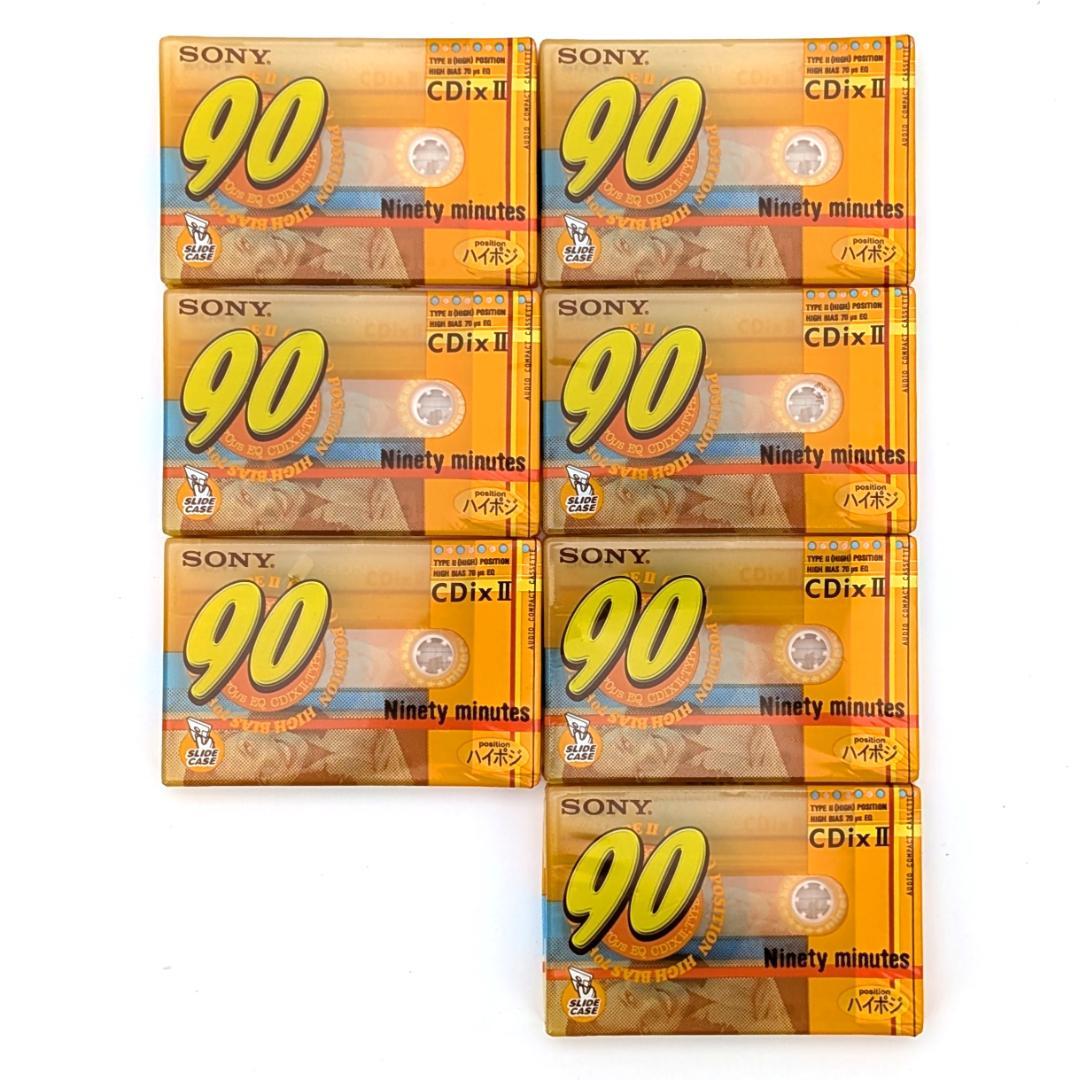 SONY CDix II ハイポジションカセットテープ 90分×7本セット - メルカリ