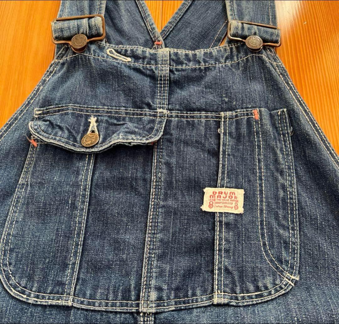 40s〜デニム オーバーオール DRUM MAJOR オリジナル 50s 60s