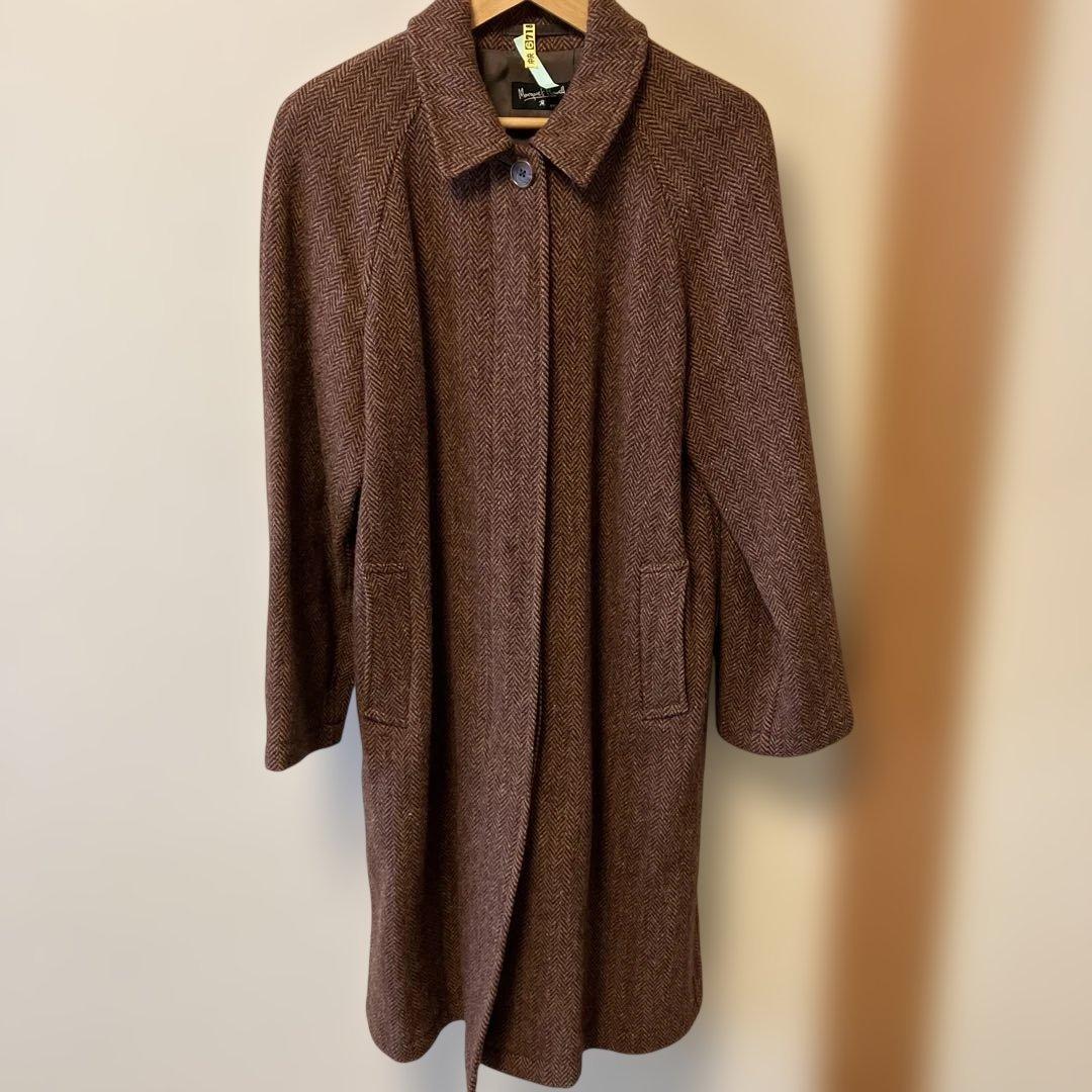 マーガレットハウエル×ハリスツイード ステンカラーコート　ブラウン　M 楽天市場】//【定価13.2万】マーガレットハウエル×ハリスツイード