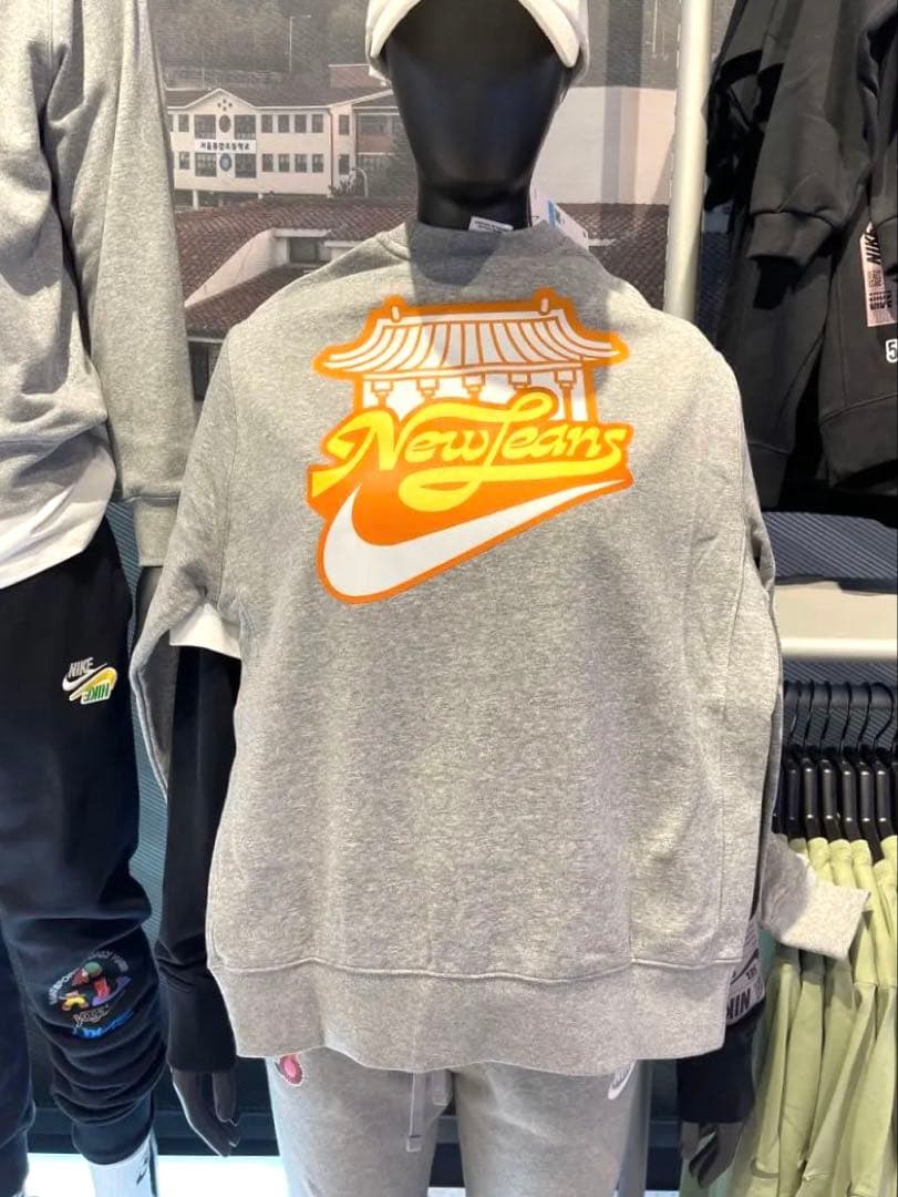 韓国限定 NIKE カスタム スゥエット ナイキ ニュージーンズ トレーナー