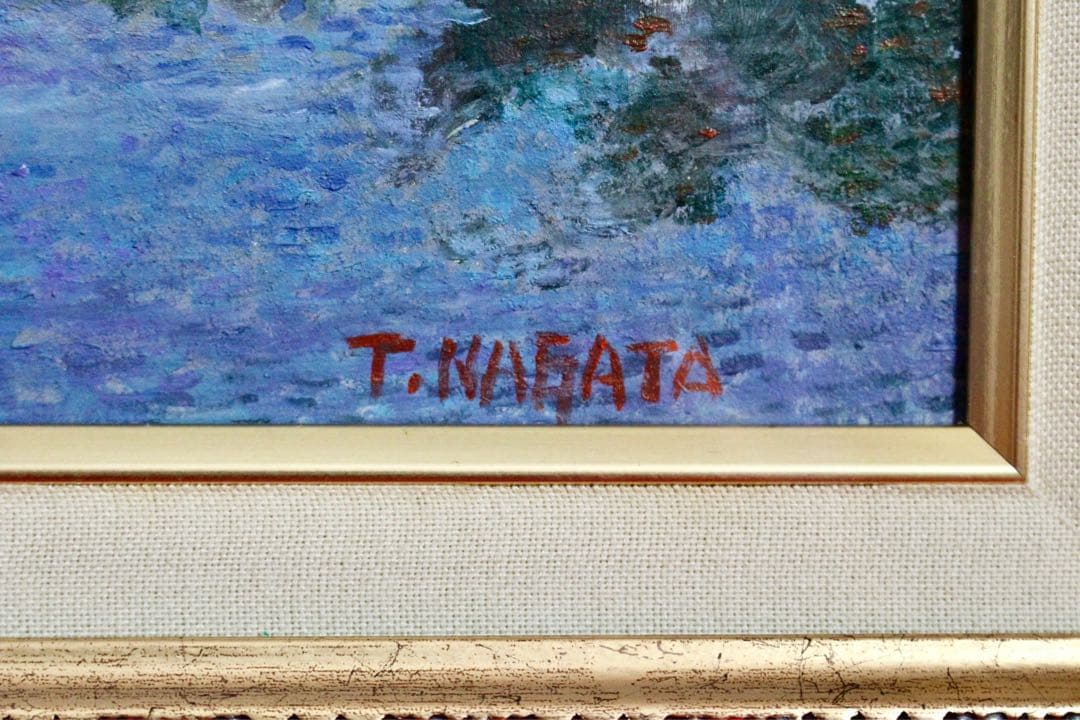 花乙女コレクション【永田哲郎　朝の睡蓮の池】購入金額より60％お値引き！！