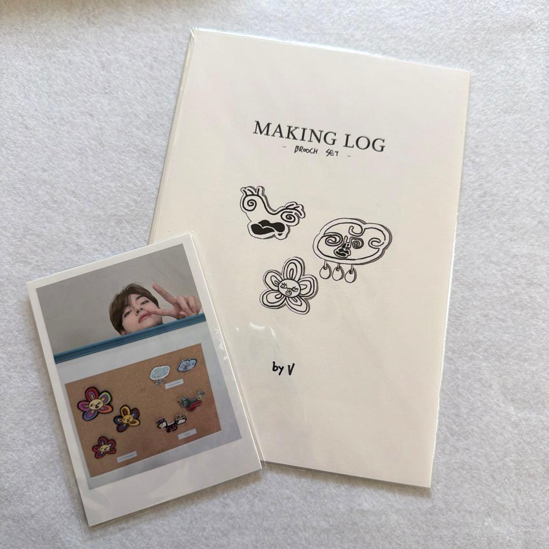 BTS アーティストメイド ブローチ Flower テテ テヒョン - メルカリ