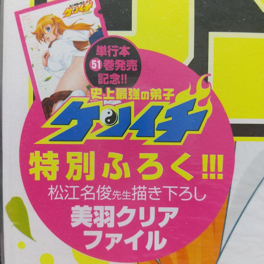 少年サンデーS 2013年7月号※史上最強の弟子ケンイチ※の美羽クリアファイル