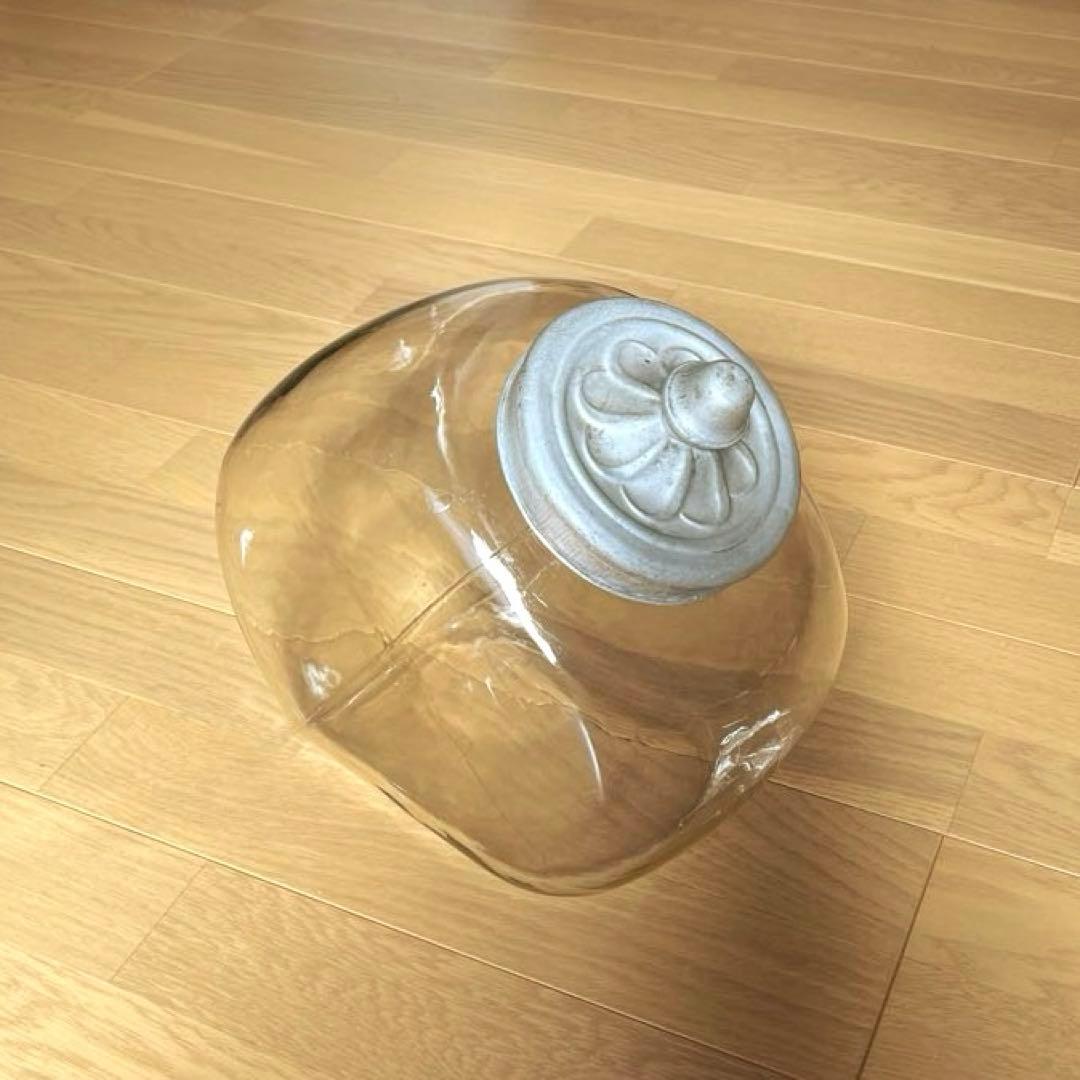 古道具　骨董　駄菓子屋　猫瓶　ガラス瓶　インテリア 猫瓶【レトロ／蓋付き／ガラス瓶】 - queen and the chair