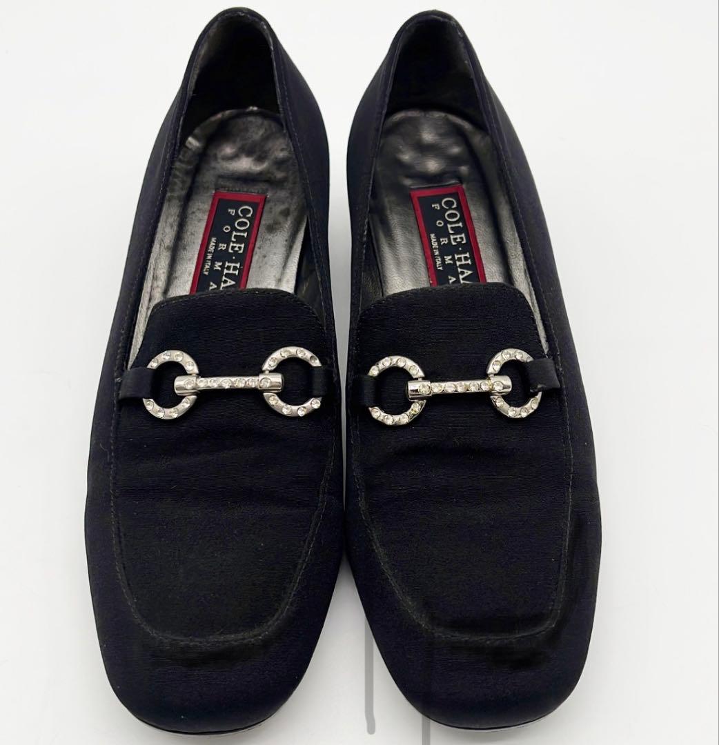 Cole Haan ブラックローファー#7 ビット金具 レザー - メルカリ