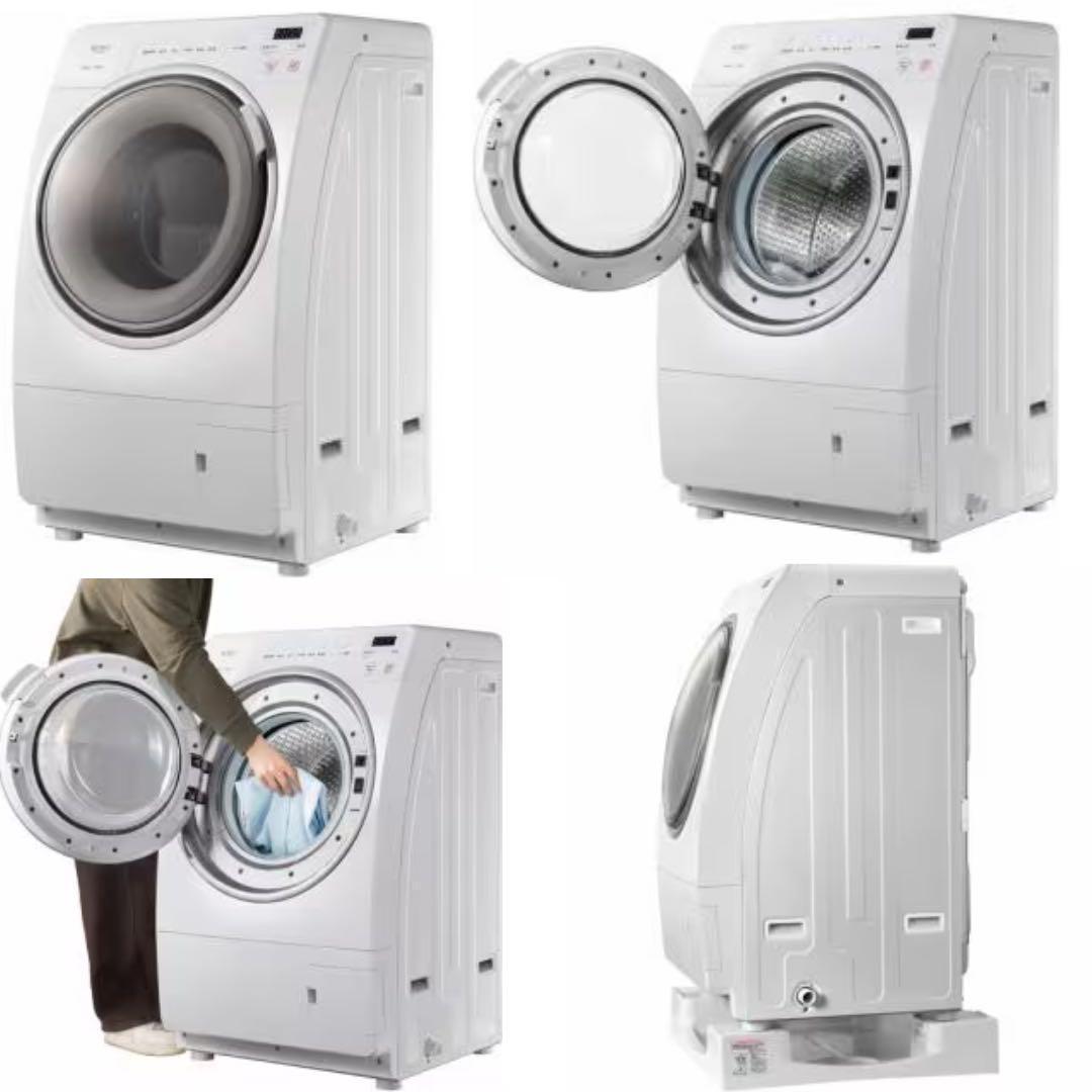 美品】ヤマダデンキ「RORO YWM-YV90N」2025年ドラム式洗濯乾燥機