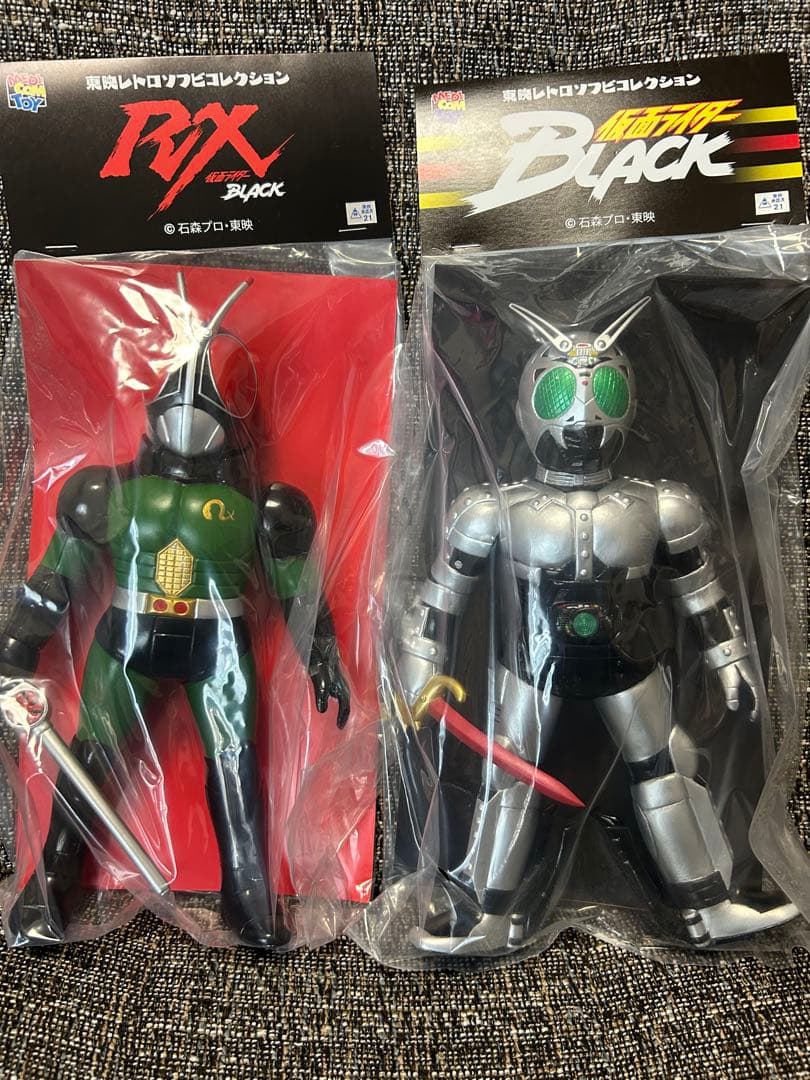 メディコム東映レトロソフビ☆仮面ライダーBLACK RX &シャドームーン