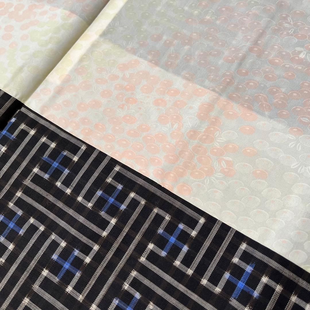 希少・未使用》大島紬 秋名バラ 龍郷 青 アンサンブル 羽織 袷 - メルカリ