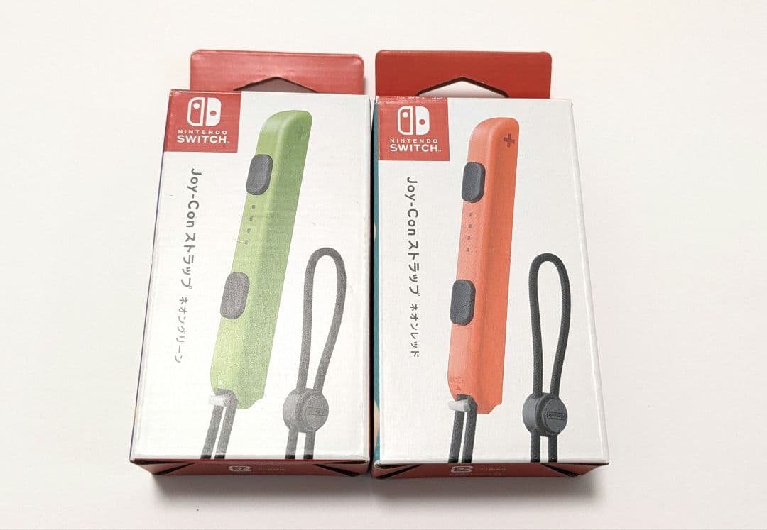 Nintendo Switch Joy-Con ストラップ ネオンレッドグリーン - メルカリ