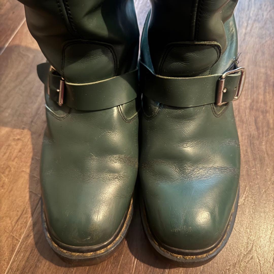 イングランド製 ドクターマーチン エンジニアブーツ緑 UK5 希少 - メルカリ