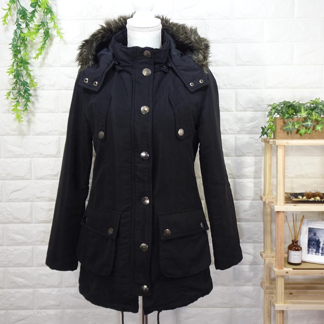 y2k 平成ギャル ギミック グランジ ダークコア ファー付きモッズコート