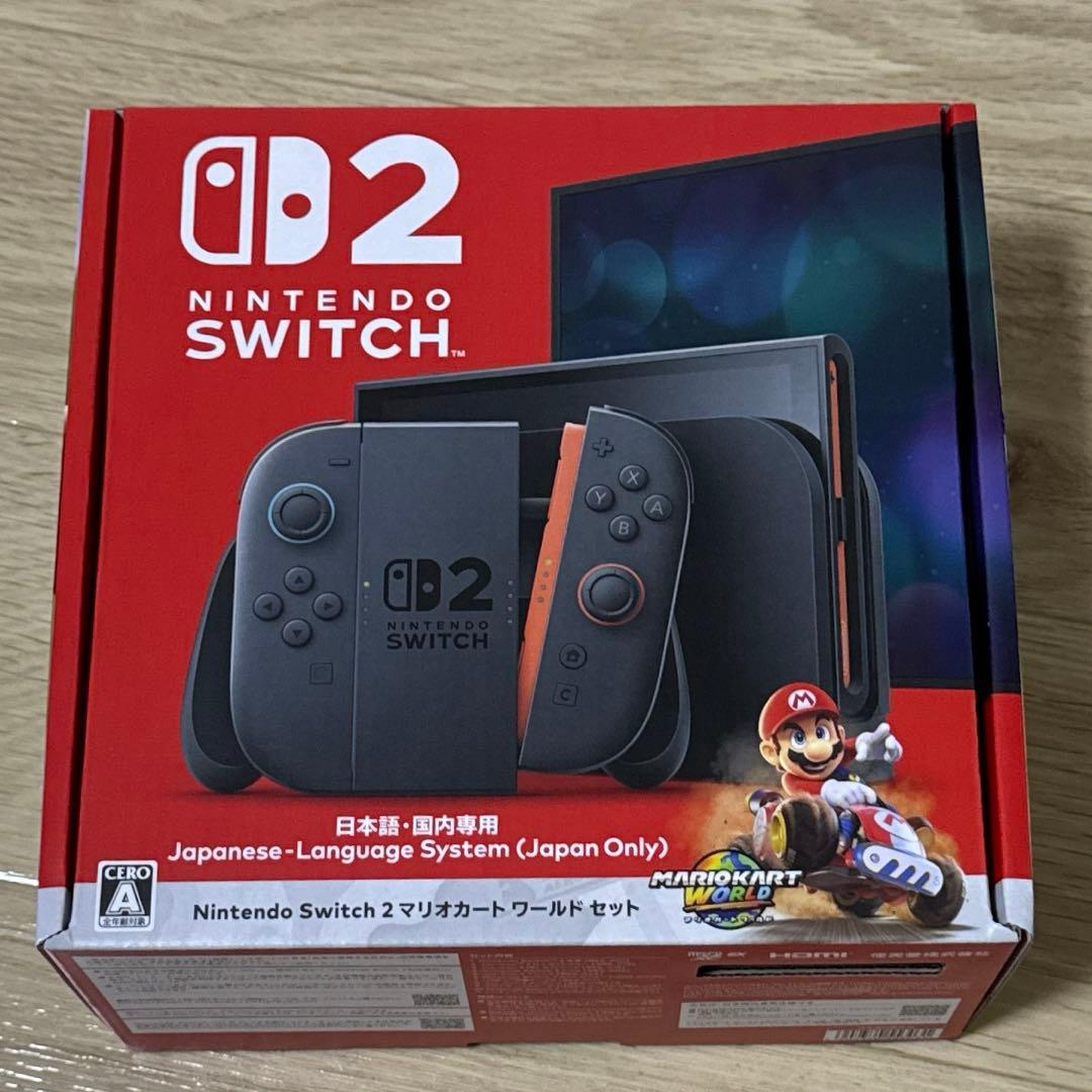 新品未使用 Nintendo Switch 2 本体 マリオカートワールドセット 楽天市場】Nintendo Switch2 マリオカート ワールドセット 本体（日本