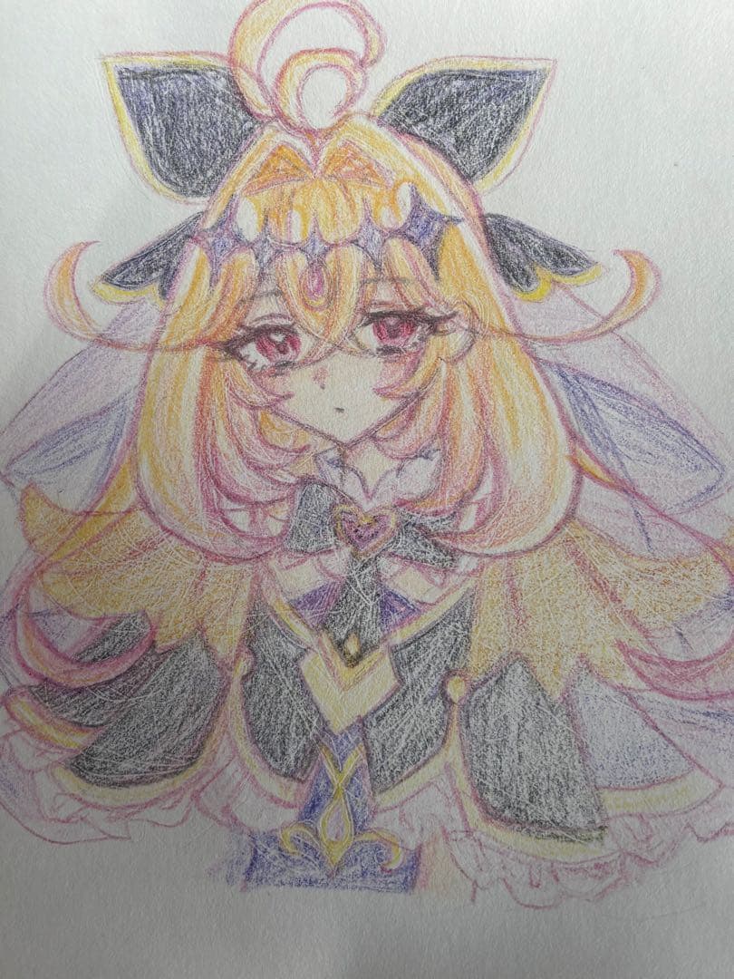 手描きイラスト キュアアルカナ・シャドウ 名探偵プリキュア ファン