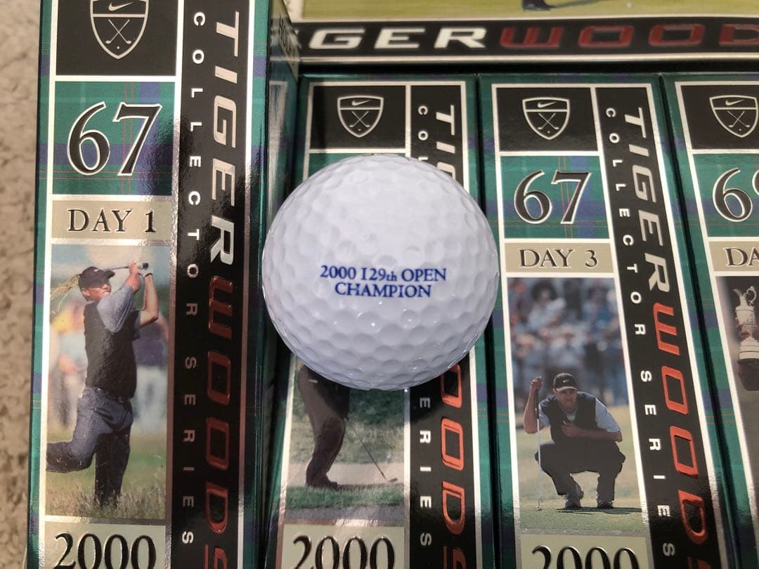 超希少タイガーウッズ優勝記念ボール ”タイガースラム”（4大メジャー4