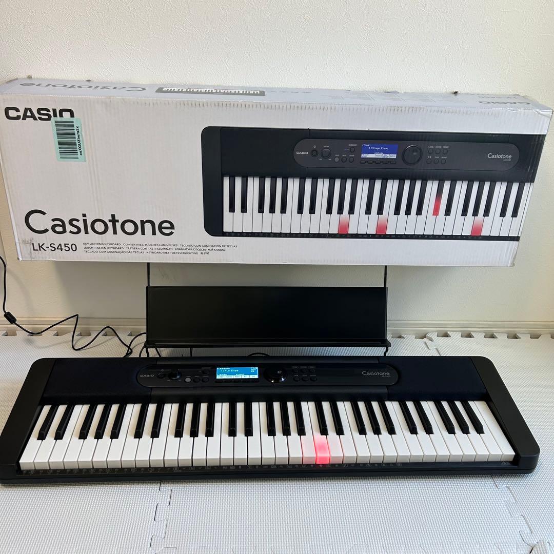 CASIO LK-S450 61鍵盤 電子キーボード Amazon.com: Casio Casiotone LK-S450 – 61-Key Touch-Responsive