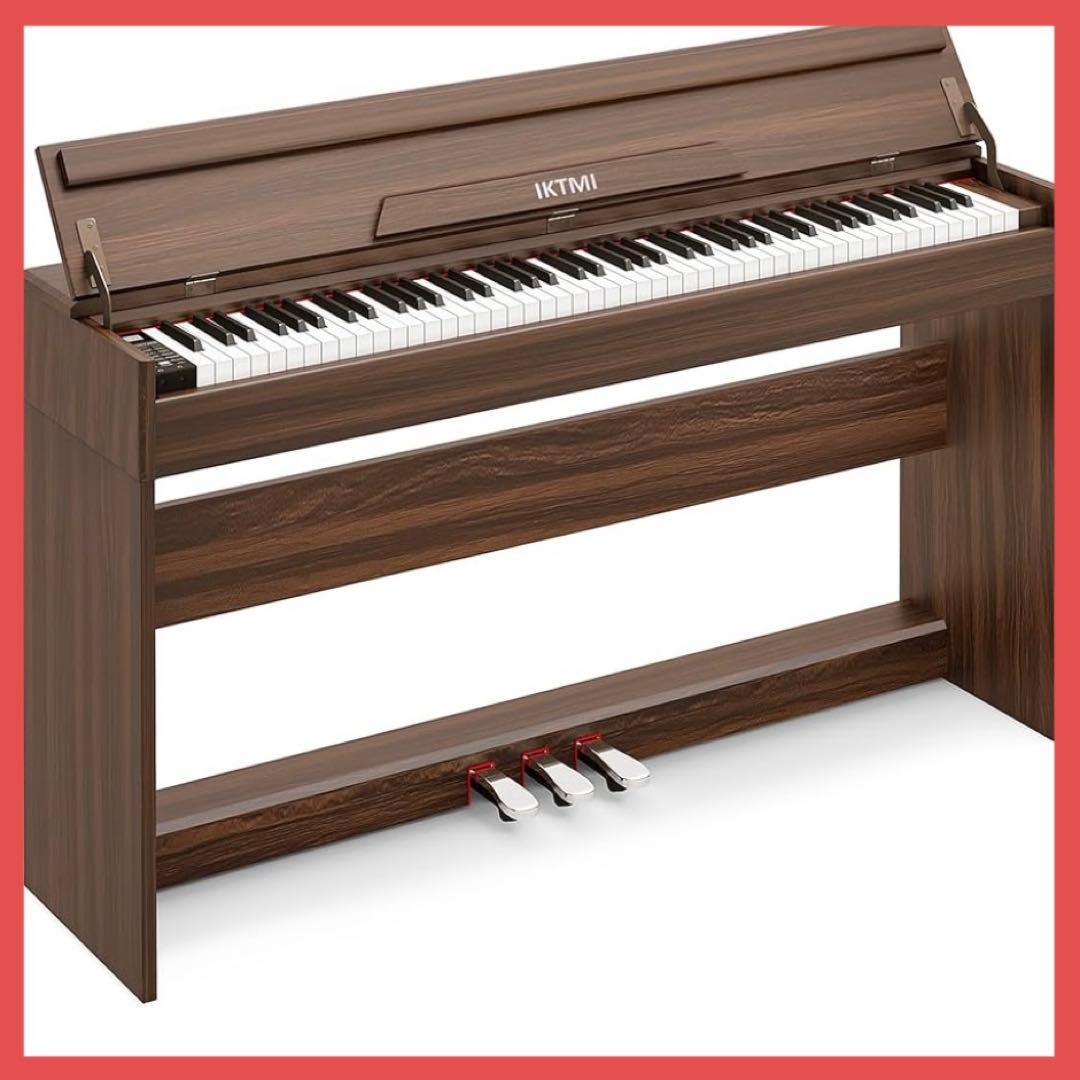 サーマー木製 電子ピアノ 88鍵 アップライト ピアノ電子 ピアノ本体 ス Amazon | IKTMI 木製 電子ピアノ 88鍵盤 アップライト ピアノ電子