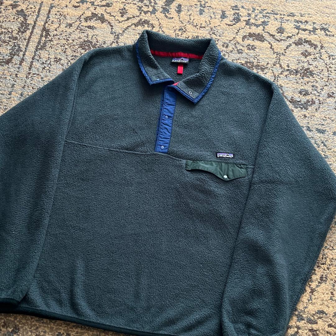 90s パタゴニア スナップt フリース 前立てナイロン BIG SIZE - メルカリ