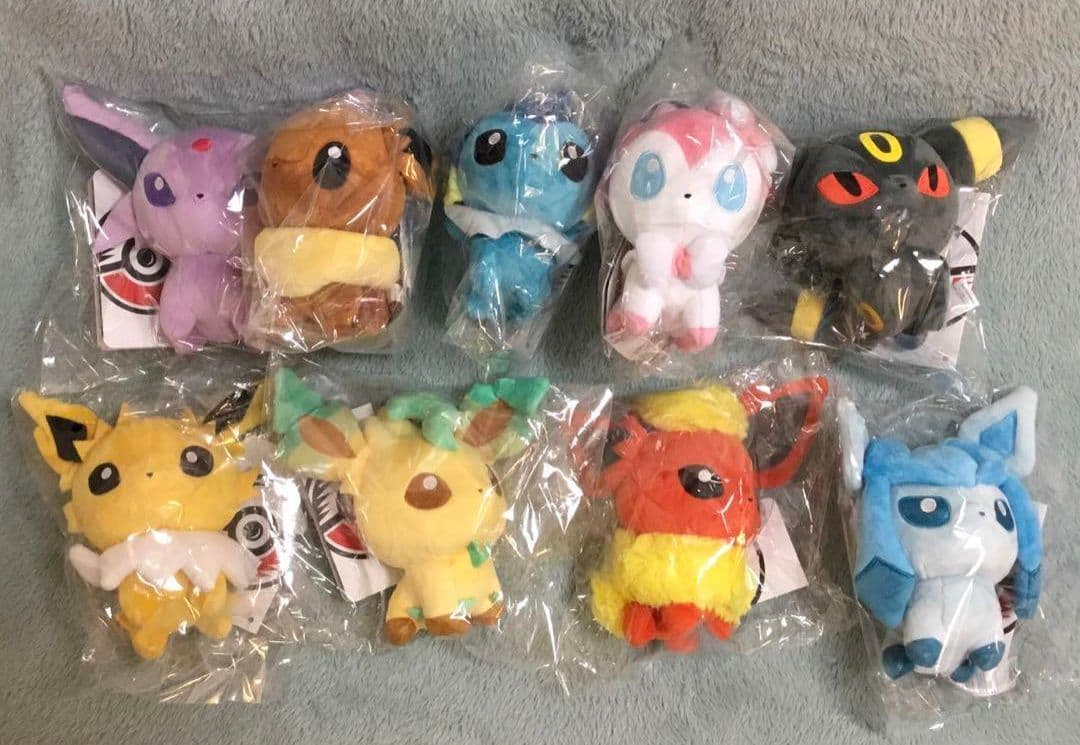 ☆新品☆ポケモンドールズ ぬいぐるみ ブイズ 9種コンプセット 海外