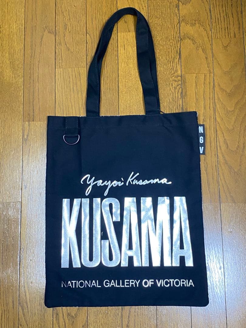 限定 NGV x 草間彌生 かぼちゃ 黒トートバッグ ビクトリア国立美術館