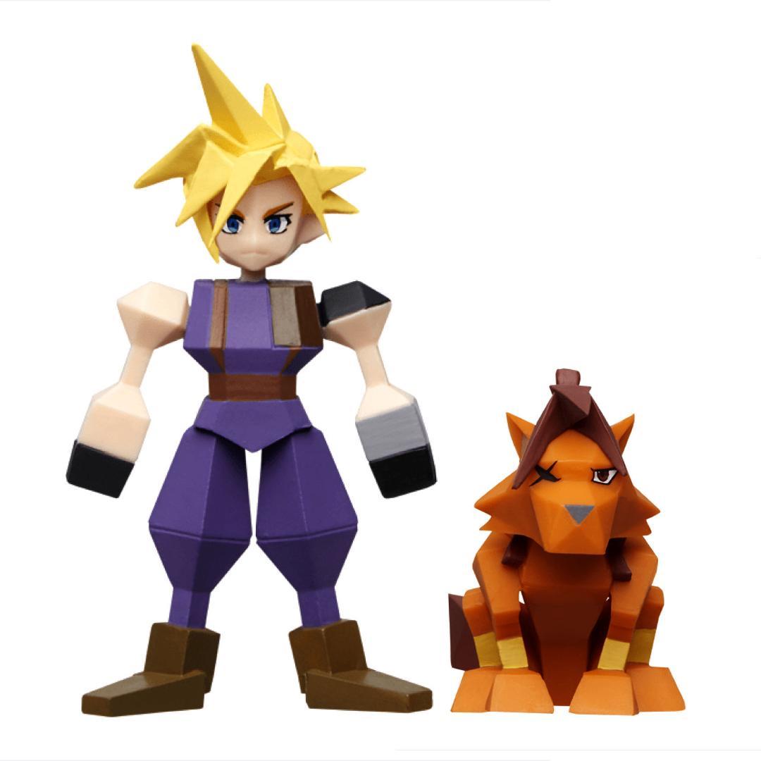 未開封】FF7 一番くじ G賞 クラウド&レッド13 ミニフィギュアセット
