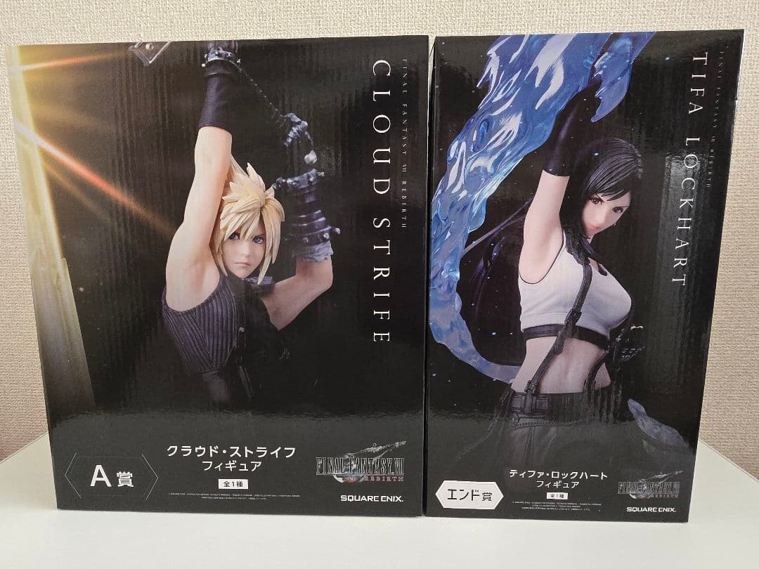 未開封】FF7 くじ A賞 クラウド エンド賞 ティファ フィギュアセット