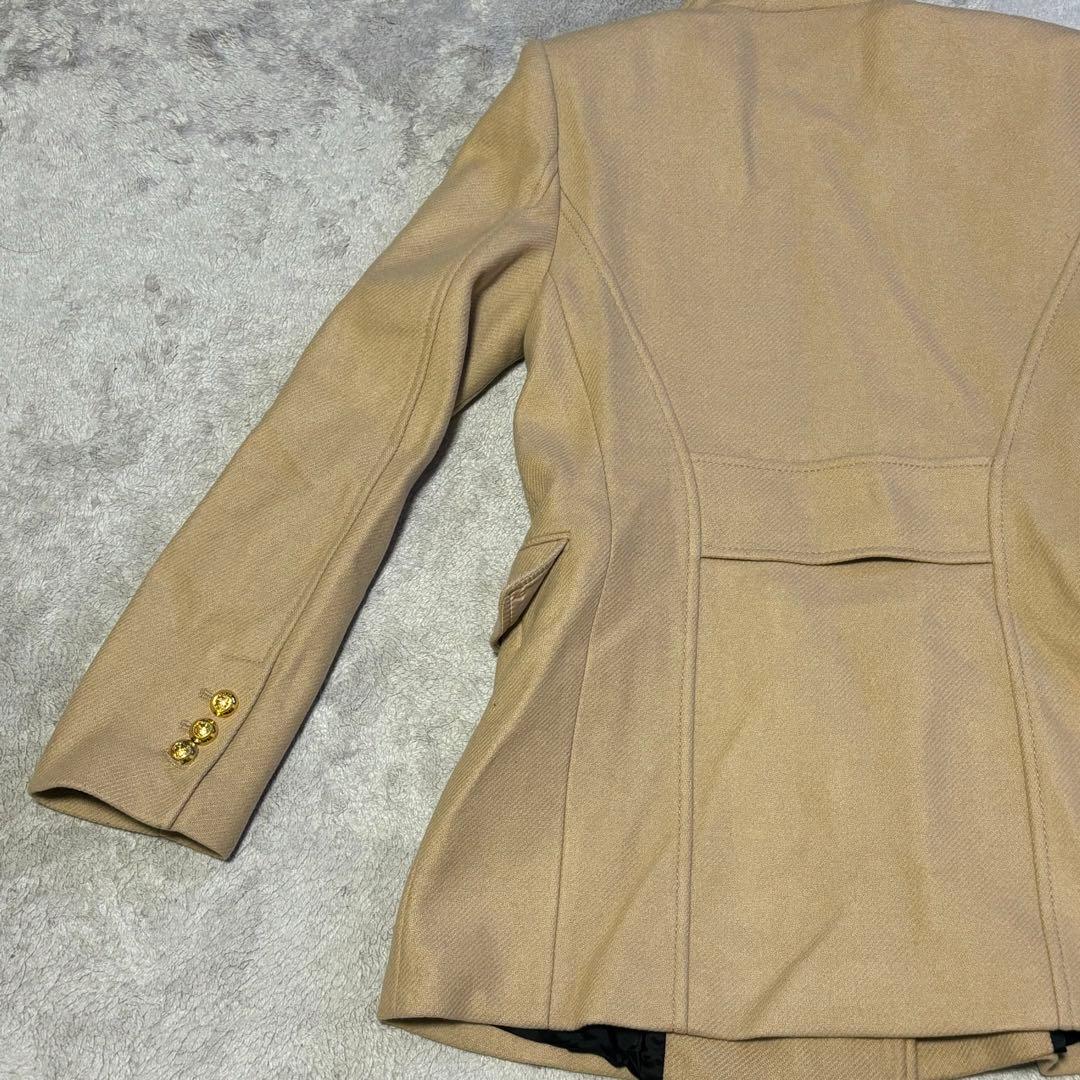 完売品】ZARA ナポレオンコート 金ボタン ウール MANTECO ベージュ