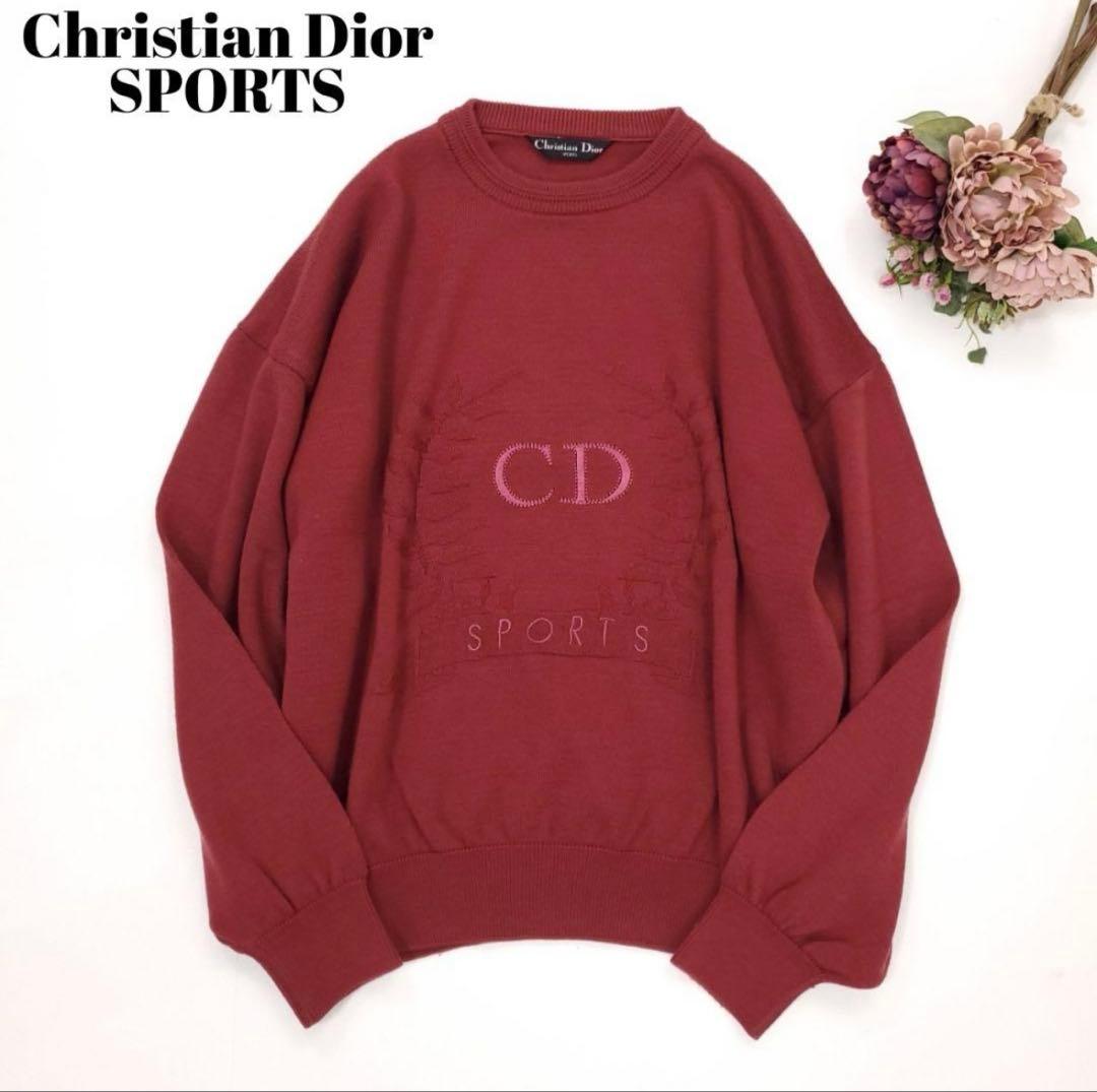 クリスチャンディオール ニットセーター ロゴ刺繍 オーバーサイズ ボルドー 楽天市場】DIOR HOMME（ブランドディオール）（ニット・セーター
