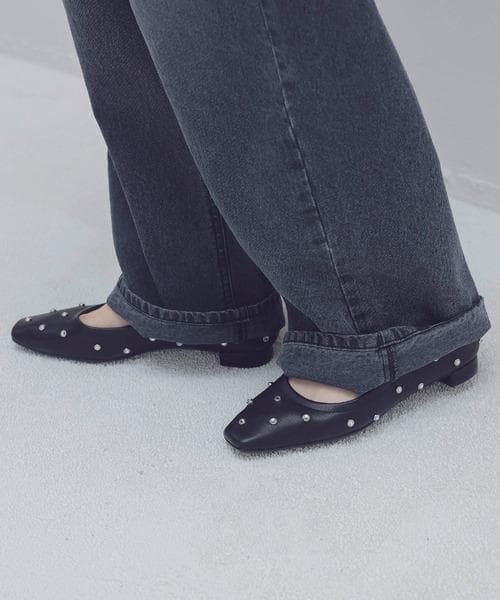 新品 本革 ツルバイマリコオイカワ Millenia フラットシューズ