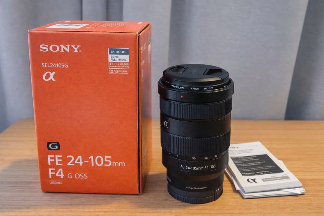 SONY FE 24-105mm F4 G OSS｜純正Gレンズ｜箱｜おまけ付 SONY「FE 24-105mm F4 G OSS」購入。評判とおりの神レンズでした