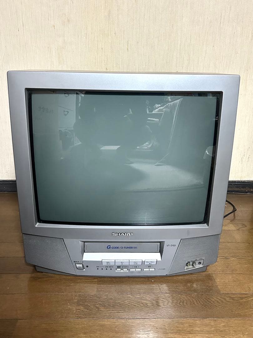 SHARP ブラウン管テレビ VT-21G1 シャープ テレビデオ VT-21G1 ブラウン管 テレビ ビデオ VHS - メルカリ