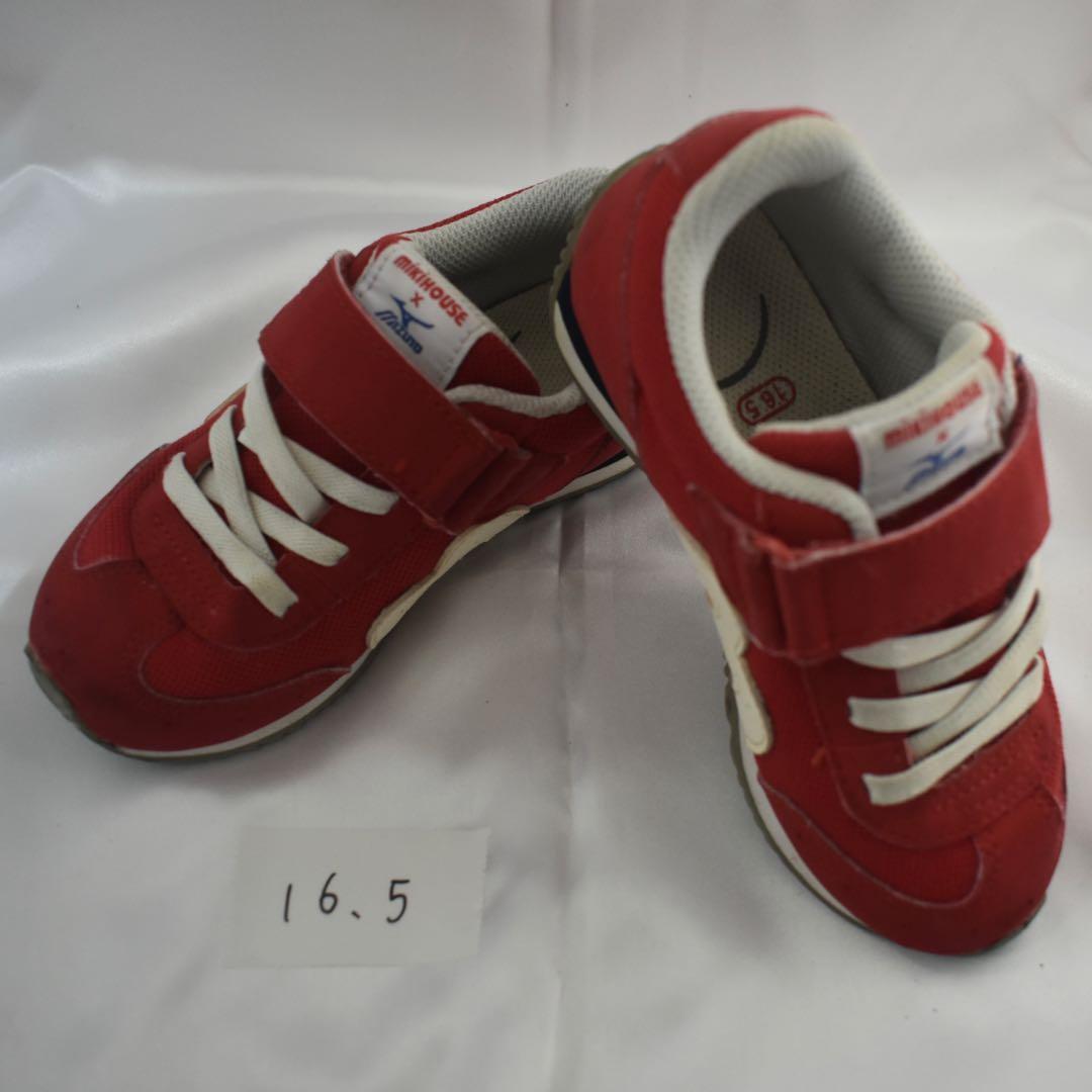 ミキハウス × MIZUNO コラボスニーカー 16.5cm レッド - メルカリ